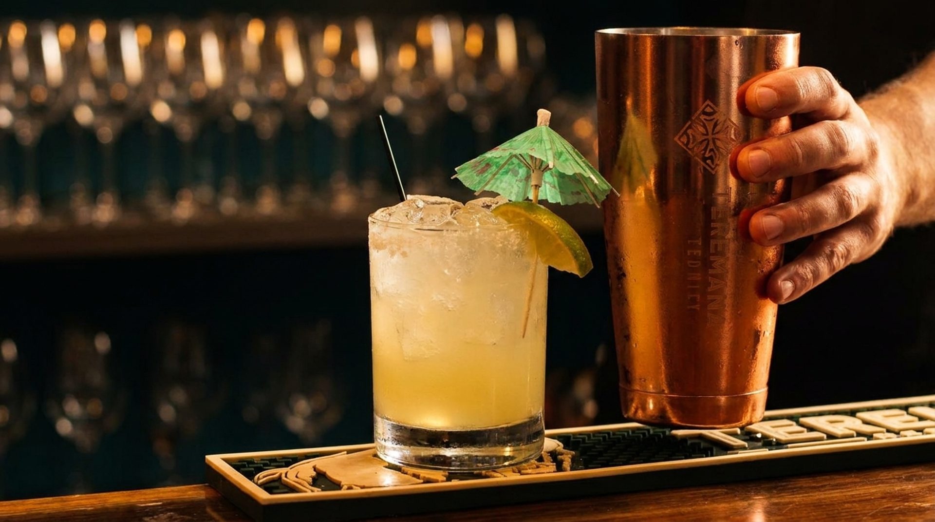 Original craft cocktails, poured right